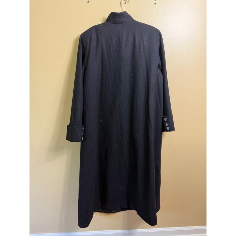 Harve Bernard full length wool blend maxi coat. Black. Size 16 - Picture 10 of 10